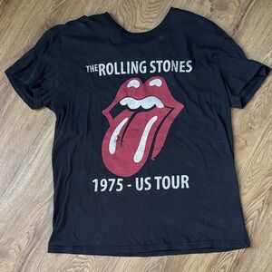 The Rolling Stones Black and Red Short Sleeve Tee